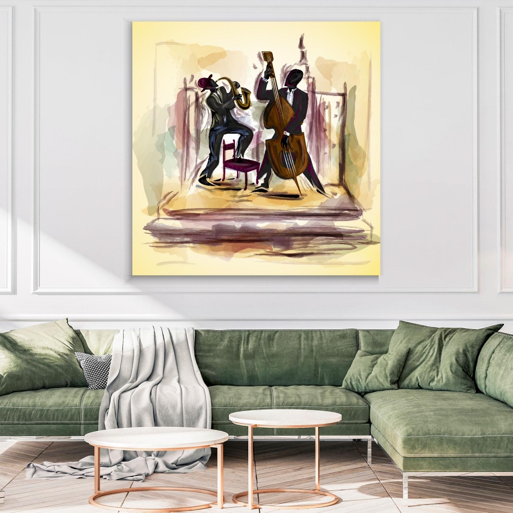 

Картина на холсте Музыка Jazz Art 70х70 см.