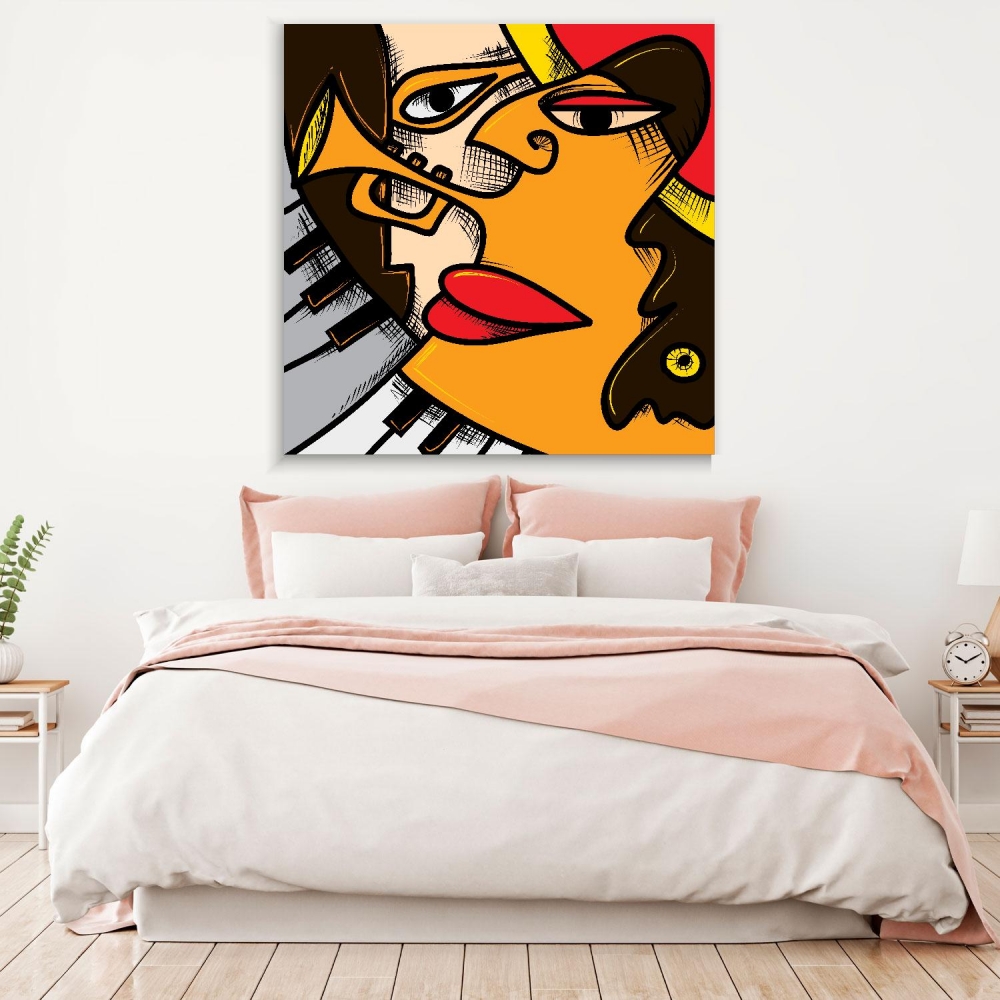 

Картина на холсте Музыка Abstract Jazz Art 70х70 см.