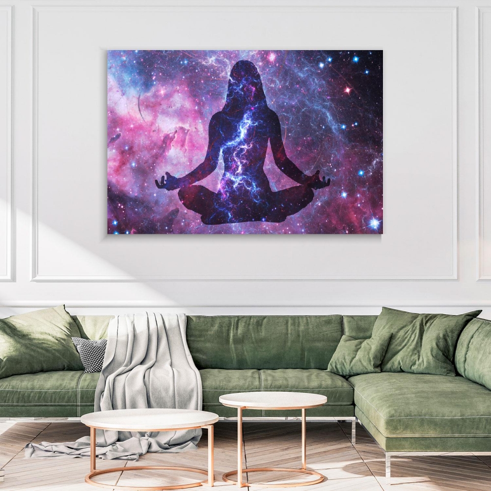 

Картина на холсте Йога и медитация Meditation In The Universe 75х100 см.