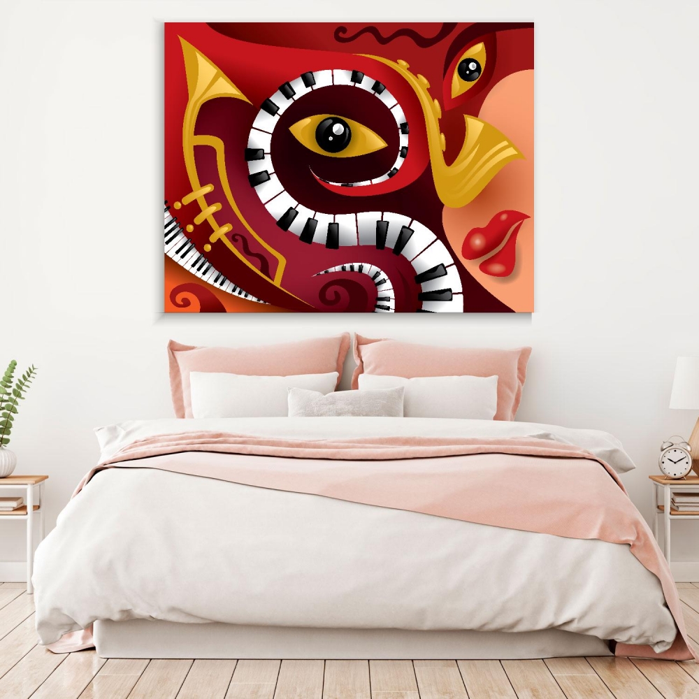 

Картина на холсте Музыка Abstract Music Art 50х65 см.