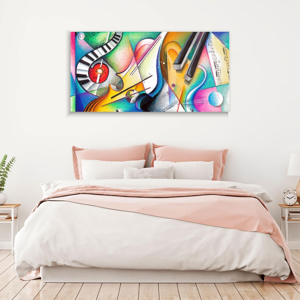 

Картина на холсте Музыка Colorful Abstraction Of Music 60х120 см.
