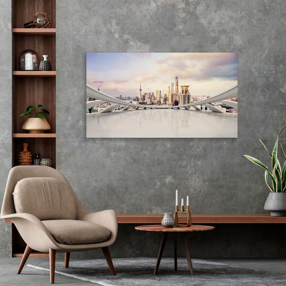 

Картина на холсте Архитектура Modern City 70х140 см.