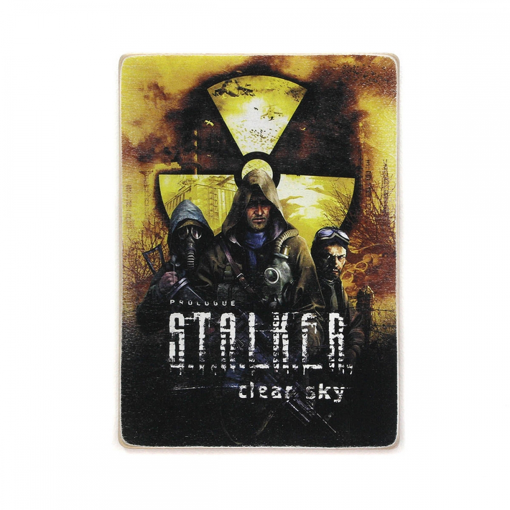 

Деревянный постер Видеоигры S.T.A.L.K.E.R. Сталкер. Чистое небо А2