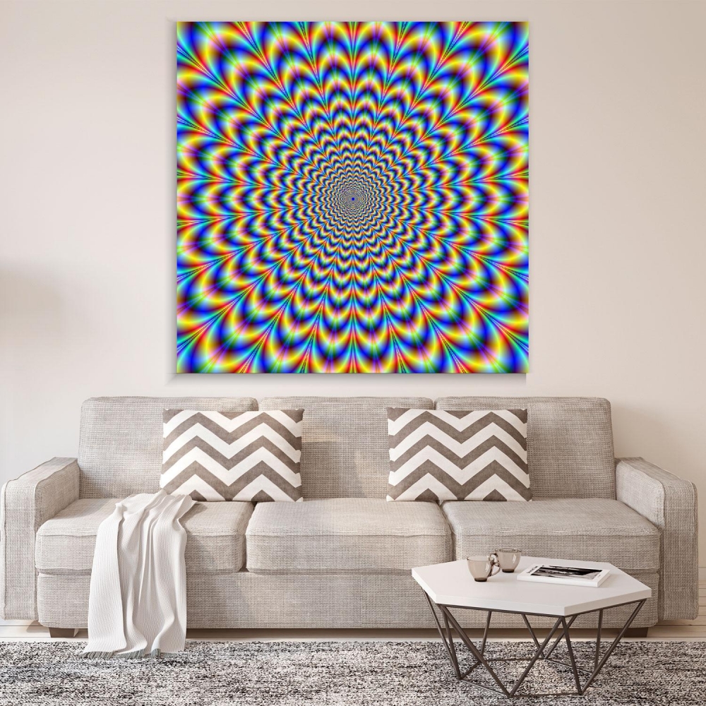 

Картина на холсте Psy Art Pulsing Fiery Flower 70х70 см.