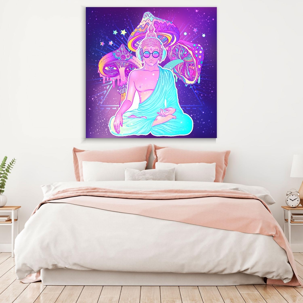 

Картина на холсте Psy Art Peace And Love 110х150 см.