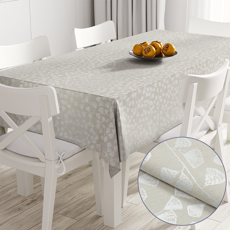 

Скатерть с акриловой пропиткой жаккард Bonard Beige TT170050 140x240