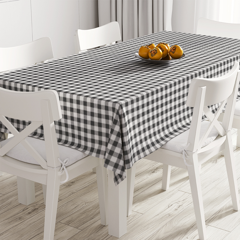 

Скатерть Клетка Серая 1,5 см TT106660 140x200