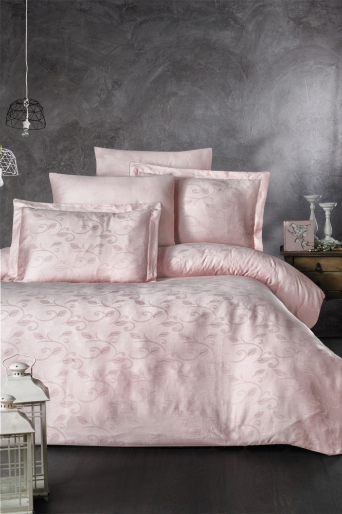 

Комплект постельного белья Ecosse Satin Jacquard Евро сатин жаккард арт.Lumia Pudra