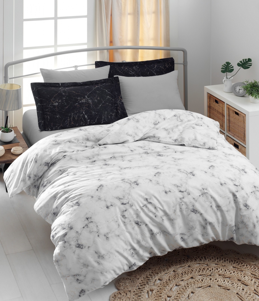

Комплект постельного белья Ecosse Satin семейный сатин арт.Blanca Beyaz