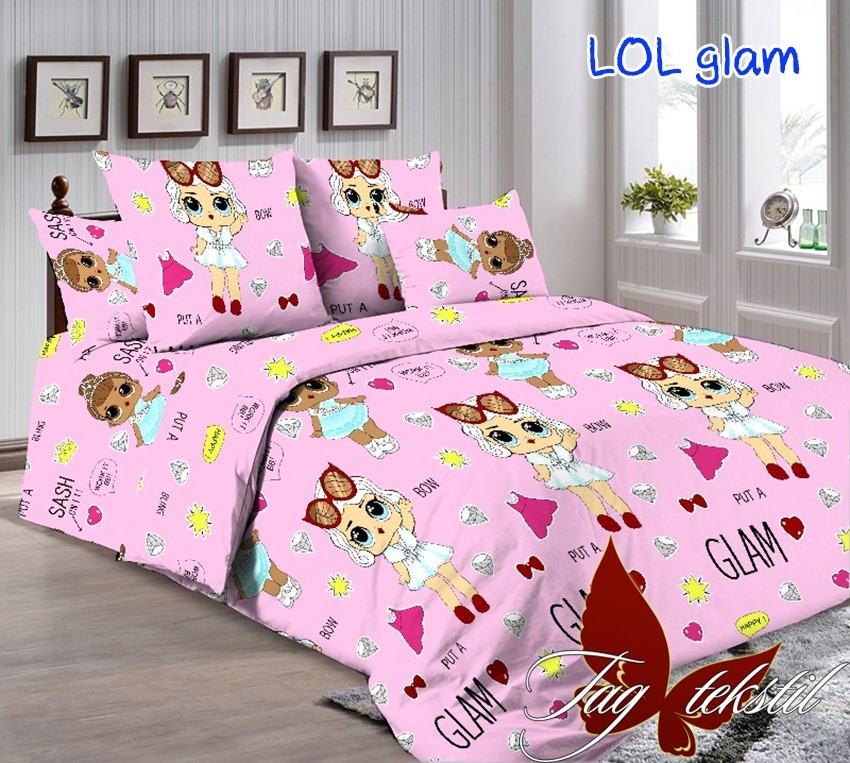 

Комплект постельного белья Tag Tekstil полуторный ранфорс подростковый арт.Lol-Glam