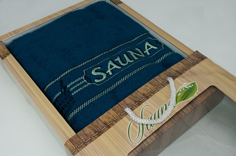 

Полотенце для сауны Gulcan Sauna Cotton 100*170 см махрове арт.Морская волна