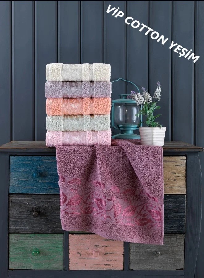 

Набор полотенец для лица Cestepe Vip Cotton 50*90 см махровые банные 6шт арт.Yesim