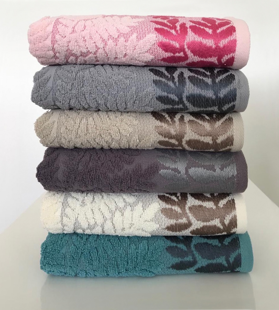

Набор полотенец для лица Cestepe Cotton Delux 50*90 см махровые жаккард банные 6шт арт.Santa