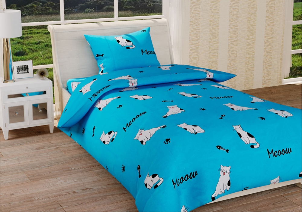 

Комплект постельного белья Leleka-textile полуторный ранфорс подростковый арт.Р-462