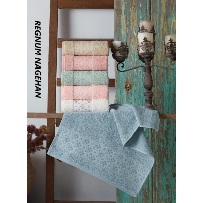 

Набор полотенец для тела Cestepe Cotton Regnum 70*140 см махровые банные 6шт арт.Nagihan