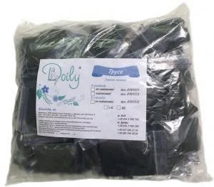 

Трусики-стринги Doily (50 шт\пач) из спанбонда 10 УП 500 ШТ Черные