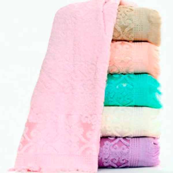 

Набор полотенец для лица Gulcan Cotton Жаккард 50*90 см махровые банные 6шт арт.Yonca Sacakli