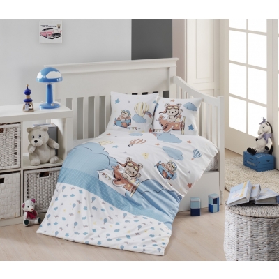 

Комплект постельного белья в кроватку First Choice Satin Bamboo детский сатин арт.baloon
