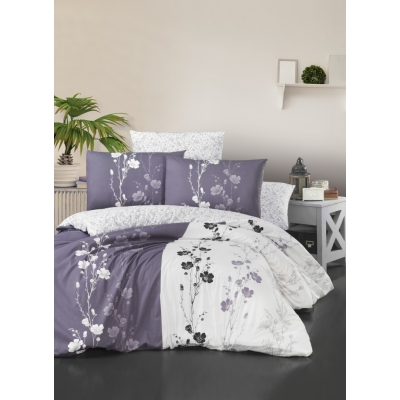 

Комплект постельного белья First Choice Ranforce Евро ранфорс арт.Camelia Lilac