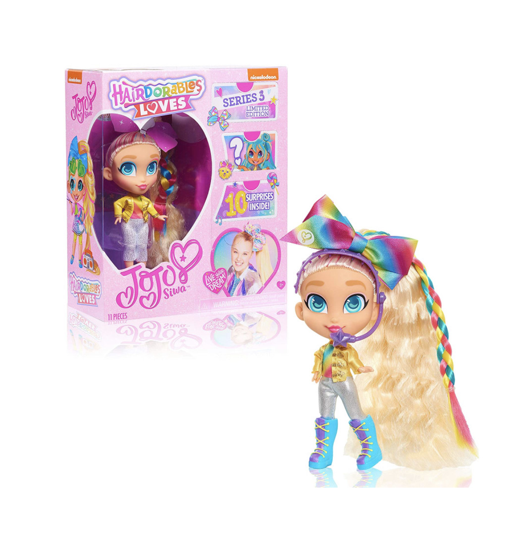 

Кукла Hairdorables Джоджо Сива мультиколор JoJo Siwa Hairdorables Loves, Multi-Color