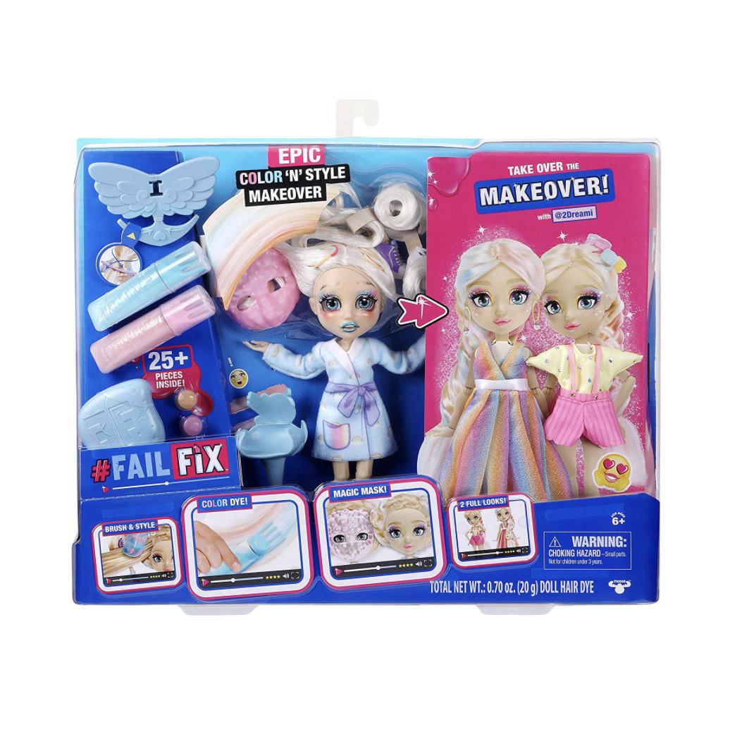 

Кукла Failfix эпическое перевоплощение Фэйлфикс 2 Dreami Epic Color 'N' Style Makeover Fashion Doll