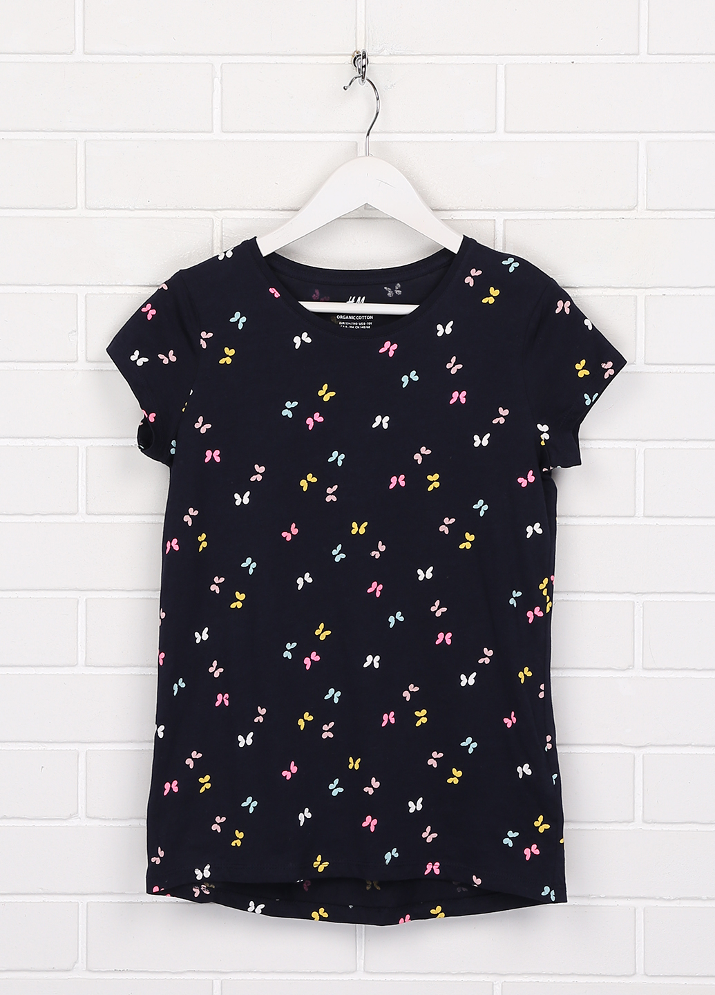 

Футболка H&M 122/128 Темно-синий 0620423_разноц.бабочки
