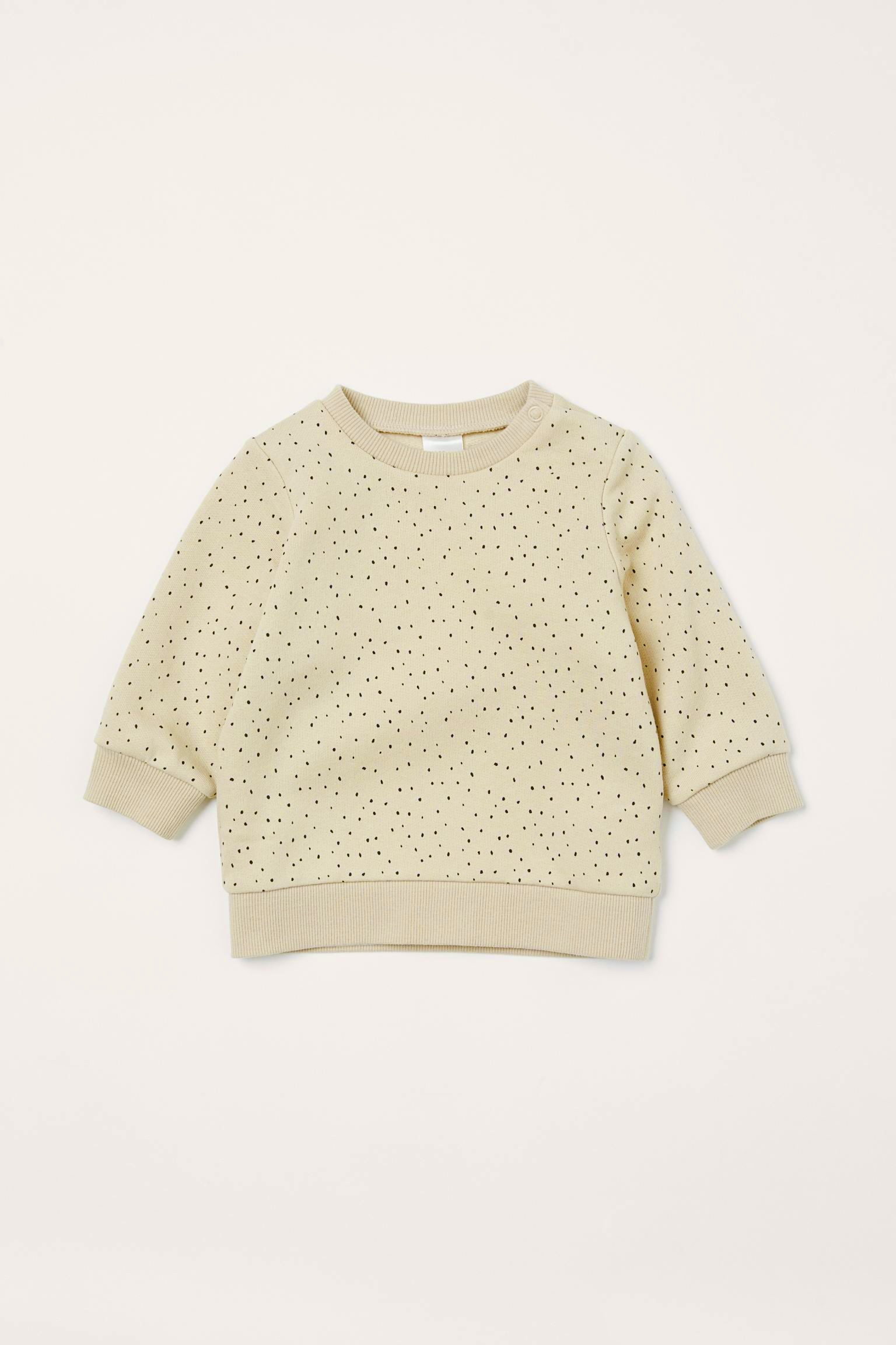 

Свитшот H&M 104 Бежевый 0579010_бежевф.черн.горош