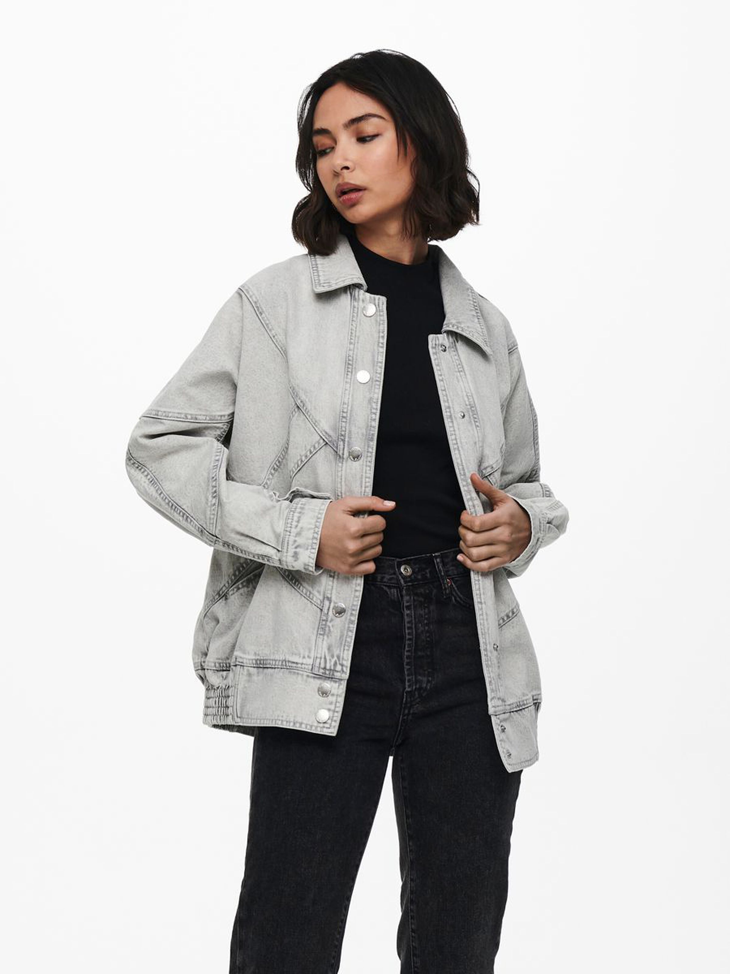 

КУРТКА джинсовая ONLY JENNA 15223645 Light Grey Denim  Светло-серый, КУРТКА джинсовая ONLY JENNA 15223645 Light Grey Denim L Светло-серый