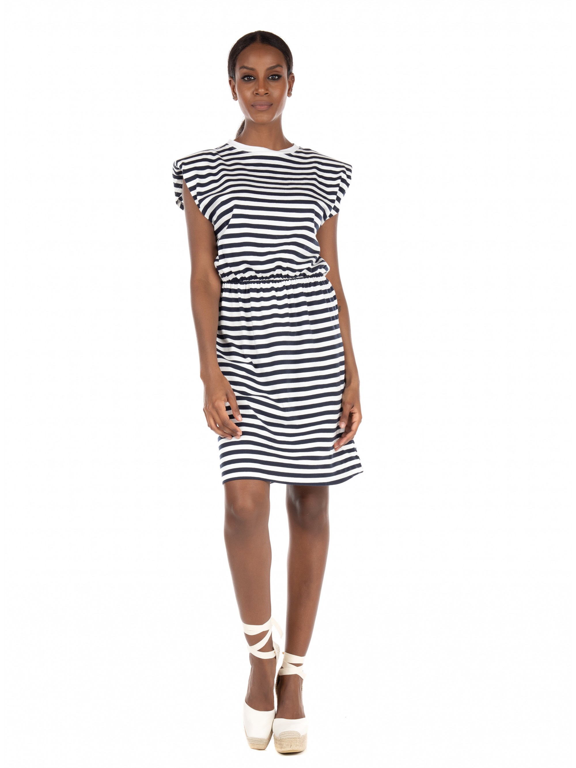 

Платье ONLY JEN 15231445 Cloud Dancer/Stripes/NIGHT SKY  Белый в синию полоску, Платье ONLY JEN 15231445 Cloud Dancer/Stripes/NIGHT SKY XL Белый в синию полоску