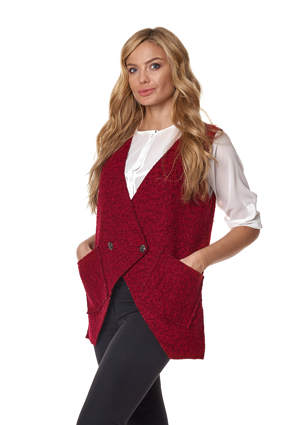 

Жилетка UT KR360 2074 M бордовый букле
