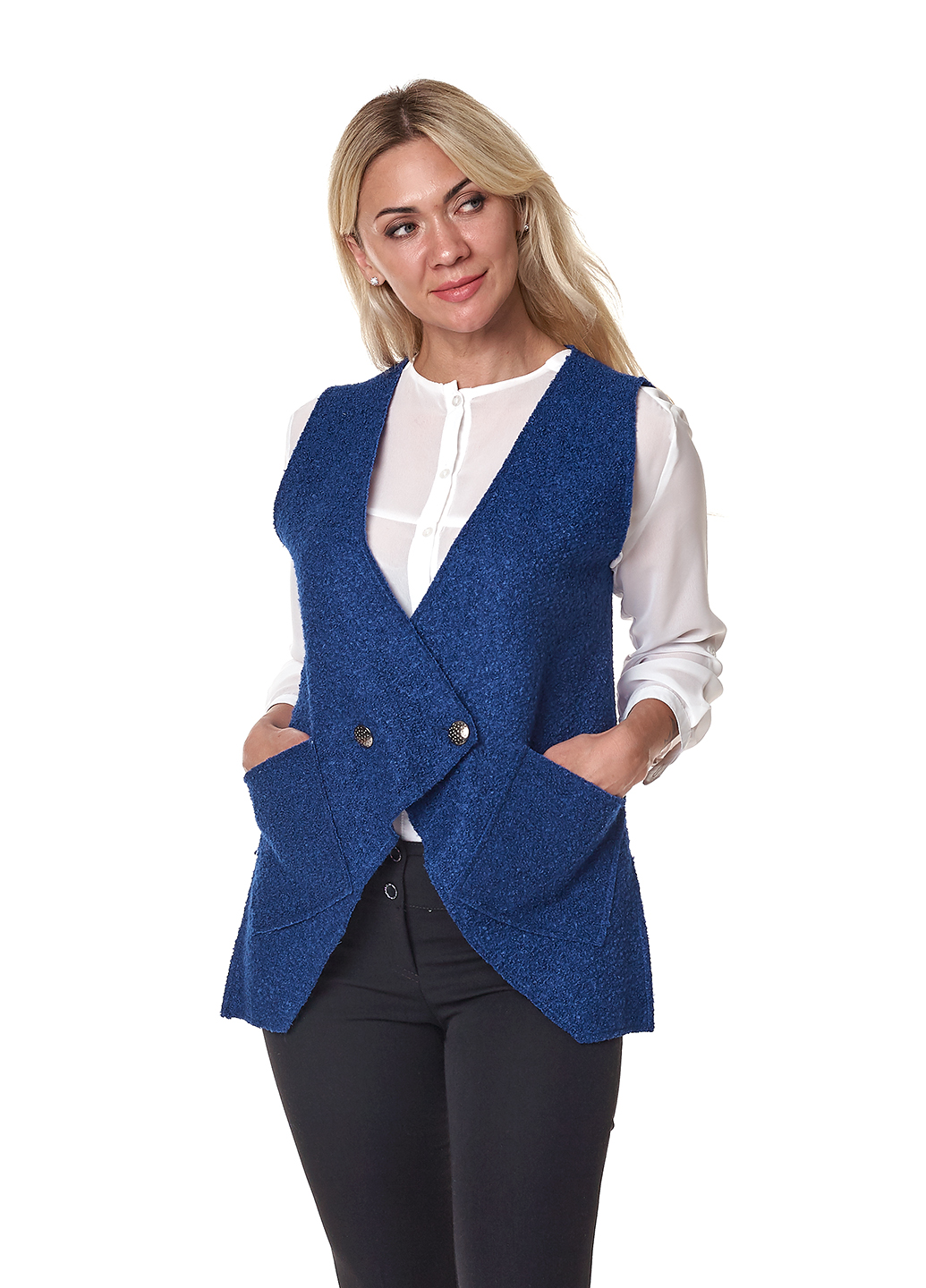 

Жилетка UT KR360 2082  электрик букле, Жилетка UT KR360 2082 44 электрик букле
