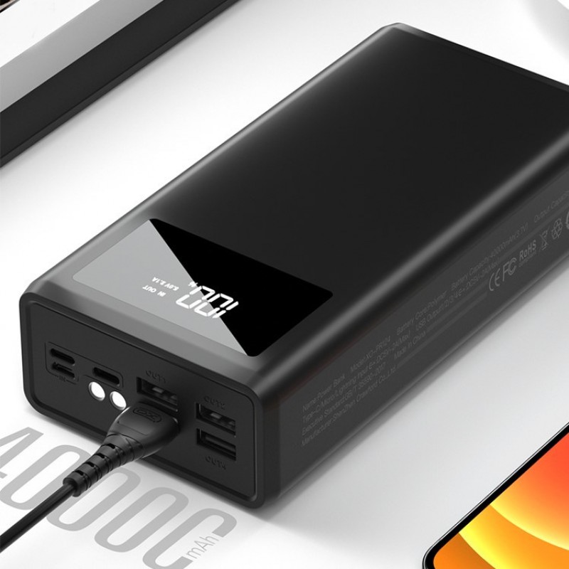 

Power Bank XO PR123 30000 mAh Чёрный