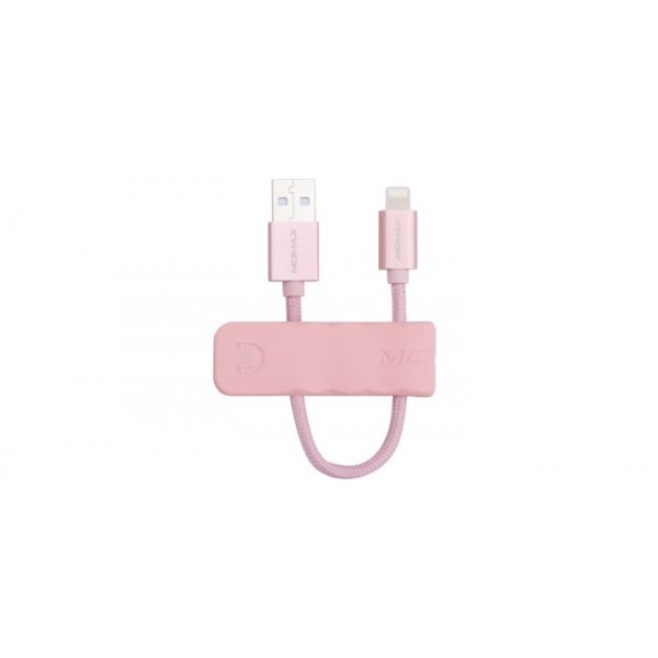 

Кабель Momax (DL5) Lightning (0.18m) — Rose(Розовый)
