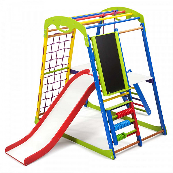 

Детский спортивный игровой комплекс Baby Sport SB SportWood Разноцветный 132х85х130 см (Plus 3)