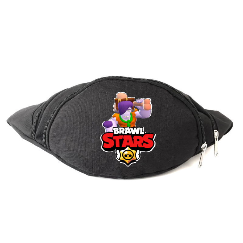 

Сумка Бананка на пояс Бравл Старс Фрэнк Пещерный (BS-Frenk) Cappuccino Toys черная