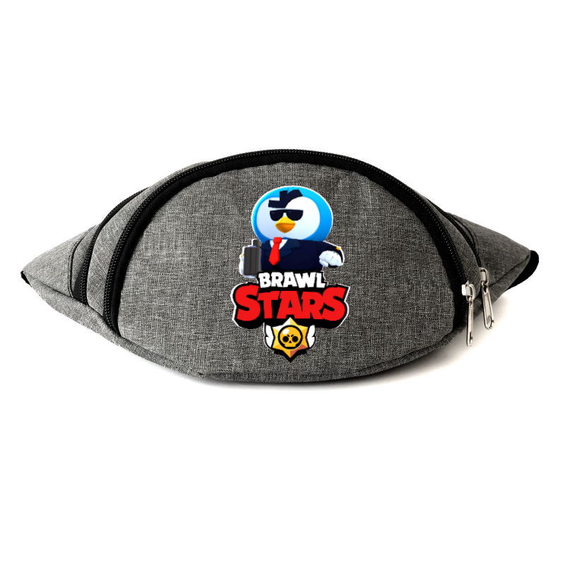 

Сумка Бананка на пояс Бравл Старс Мистер П Агент (BS- MP-Agent) Cappuccino Toys серая