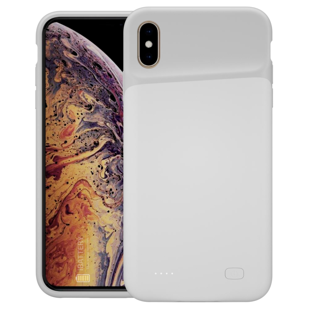 

Чехол аккумулятор iBattery для iPhone X/XS 5200 mAh white