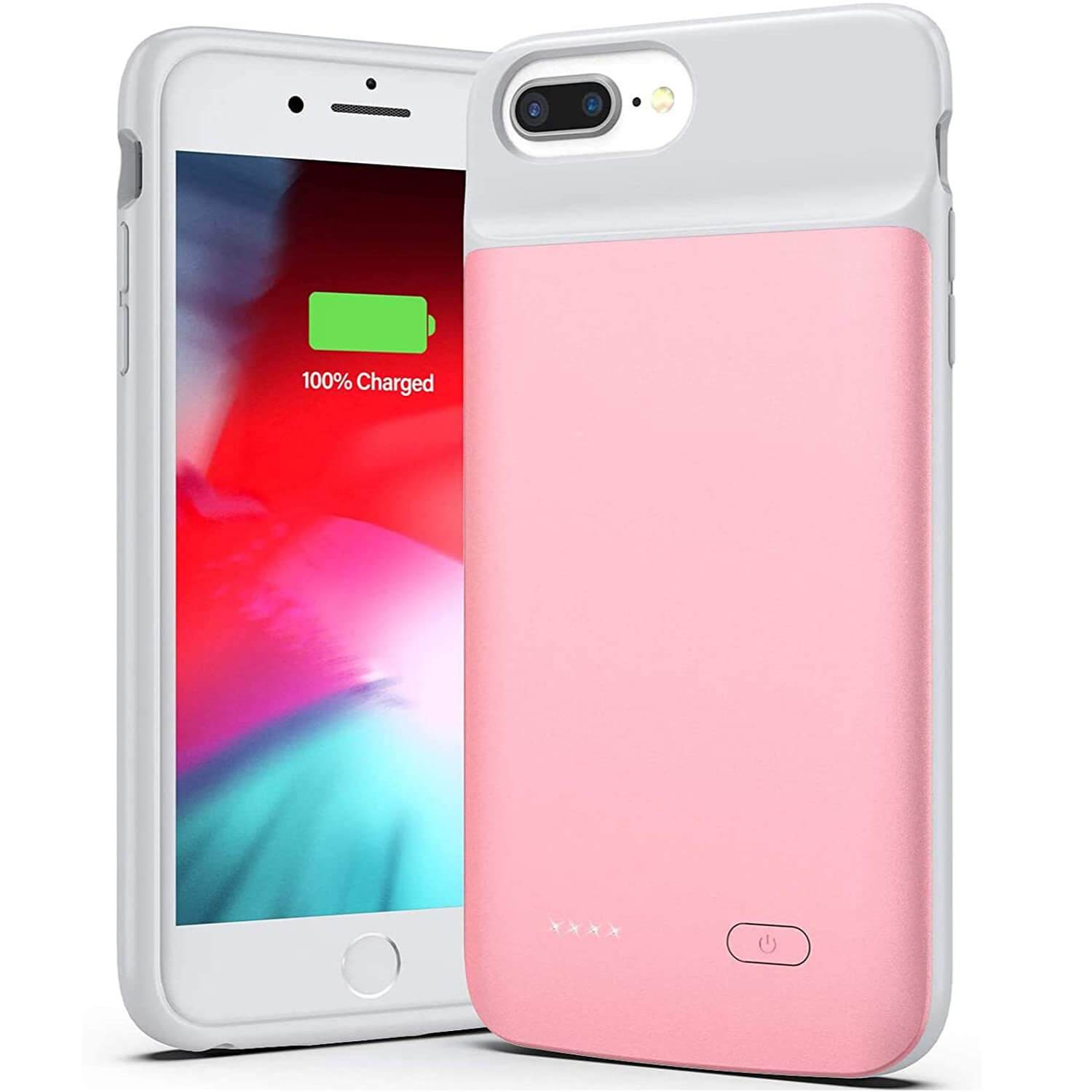 

Чехол зарядка iBattery для iPhone 6/6s/7/8 Plus 6500 mAh rose