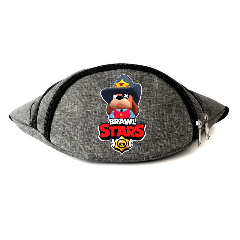 

Сумка Бананка на пояс Бравл Старс Генерал Гавс Шериф (BS- GG-Sheriff) Cappuccino Toys серая