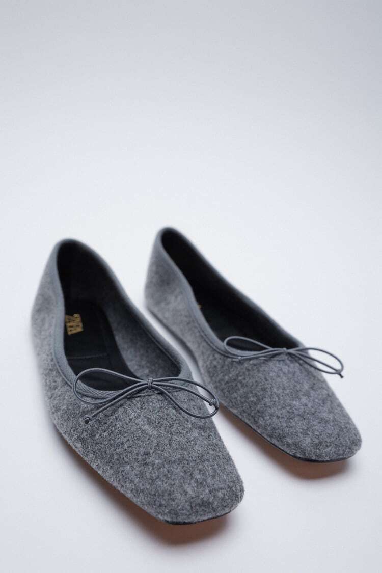 

Балетки Фетрові Zara ED72 р. 37 Сірі (P-6910806231081)