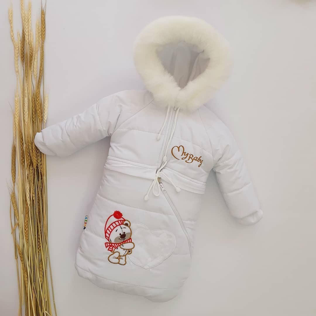 

Зимний комбинезон Kid Way Тройка 62-86 см белый