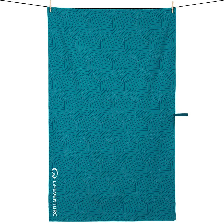 

Полотенце Lifeventure Soft Fibre Printed 150 x 90 см Teal Giant