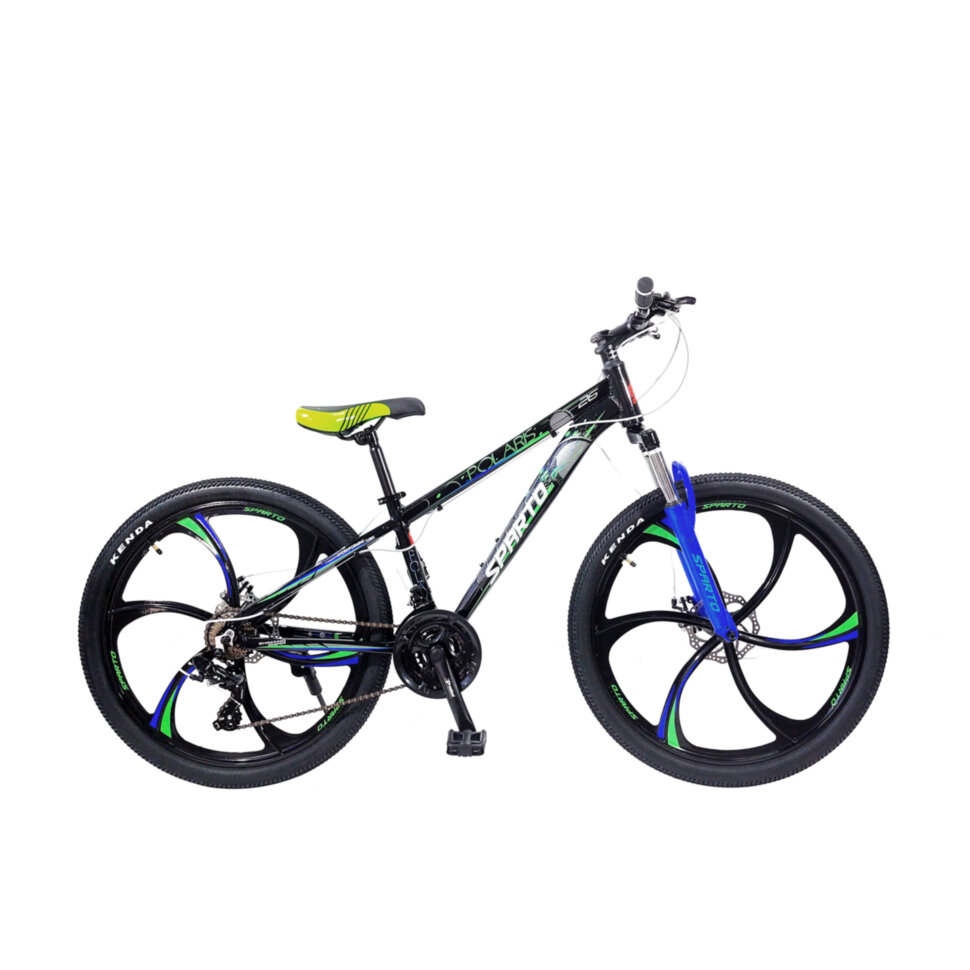 

Велосипед Sparto Polaris черно-зелено-синий 26"