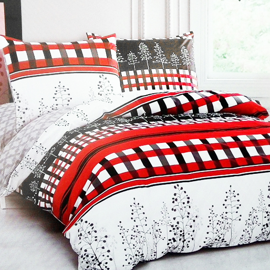 

Комплект постельного белья из сатина Red and Black Черный, Красный 5078-s