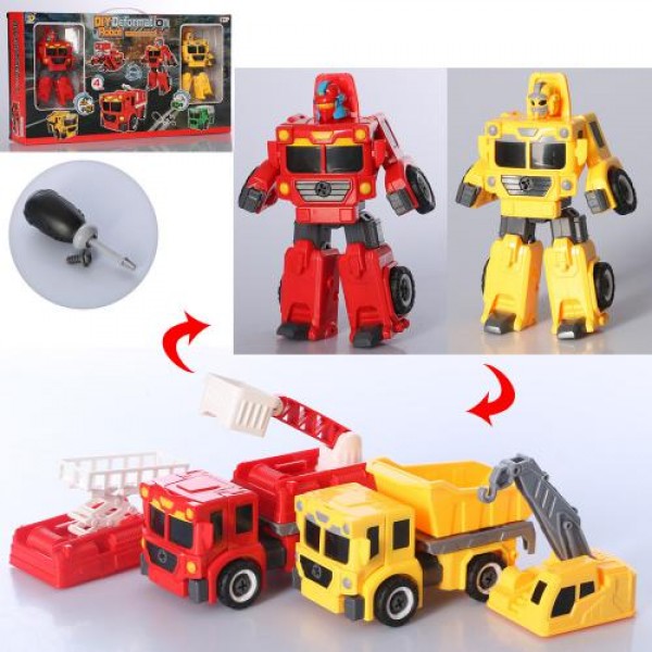 

Конструктор A-Toys D622-H127 трансформер (робот+спецтехніка)