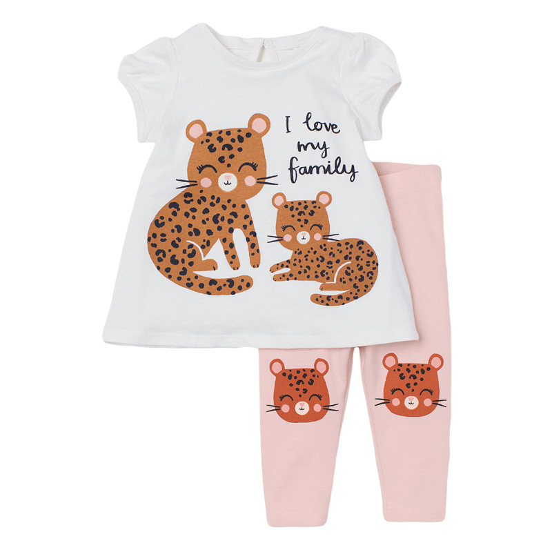 

Костюм для девочки 2 в 1 I love my family Berni Kids (130) Розовый