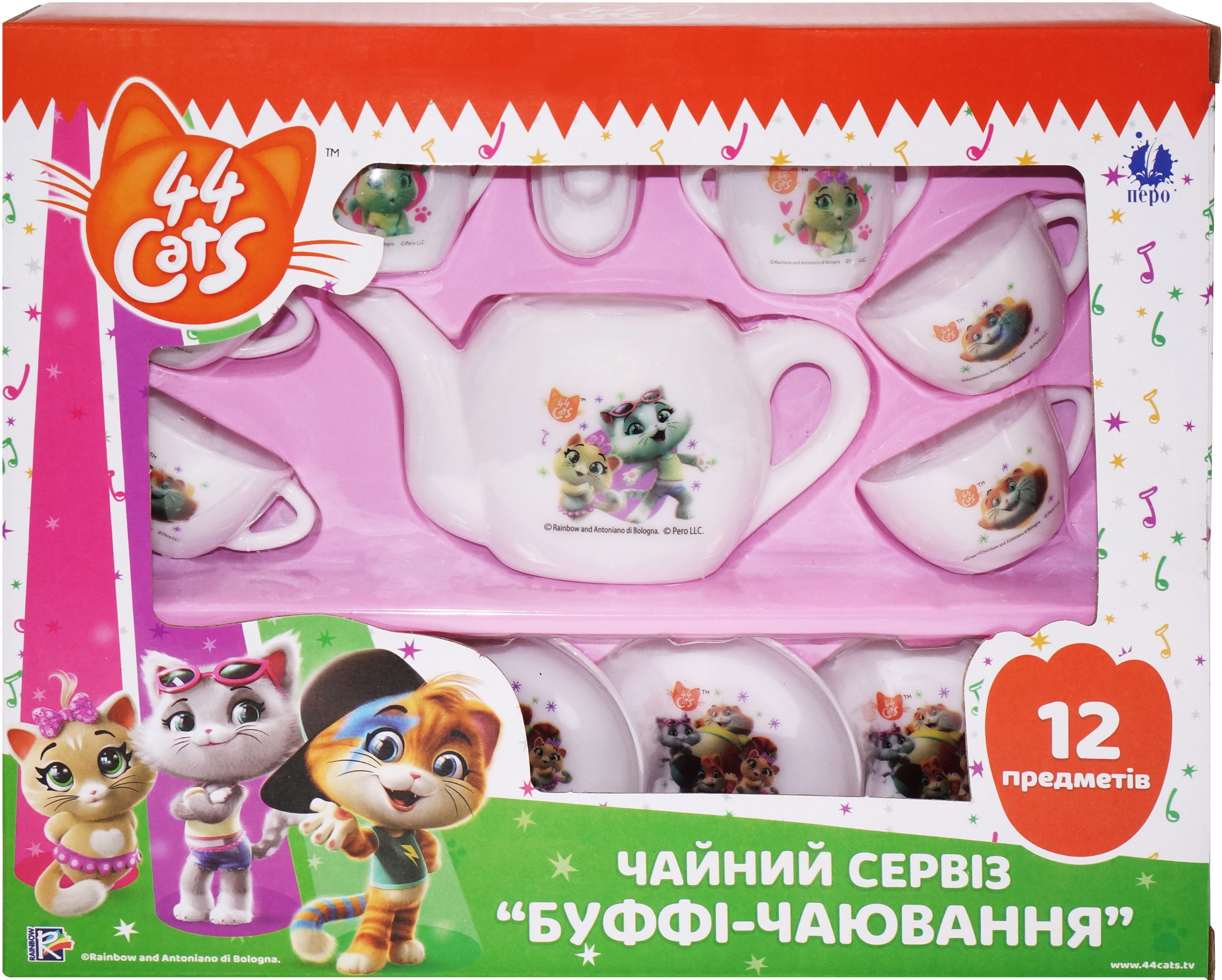 

Чайный сервиз Перо 44 cats Буффи-чаепитие 12 предметов (4820171713327)