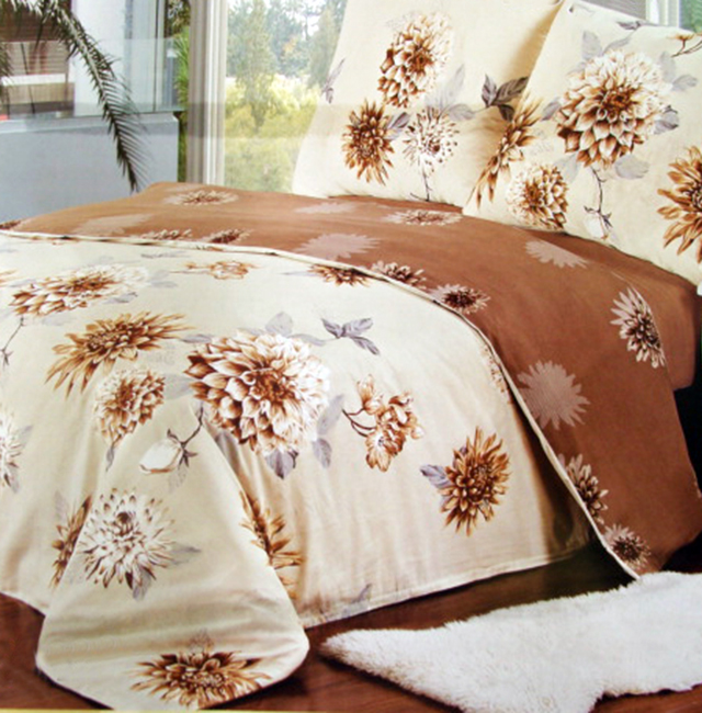 

Комплект постельного белья из сатина Asters Beige Бежевый, Коричневый 3827-s