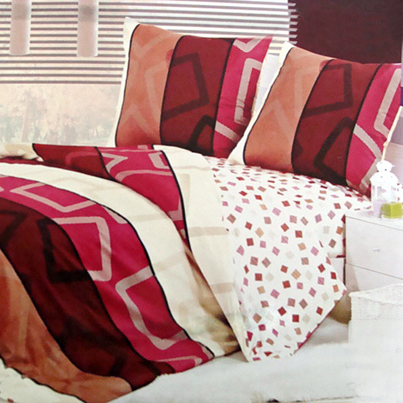 

Комплект постельного белья из сатина Geometry Бордовый, Коричневый 3816-s