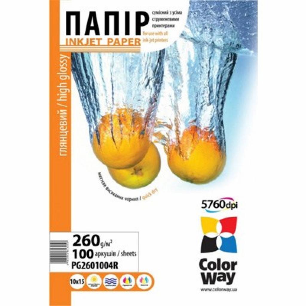 

Бумага ColorWay 10x15 (ПГ260-100) (PG2601004R)